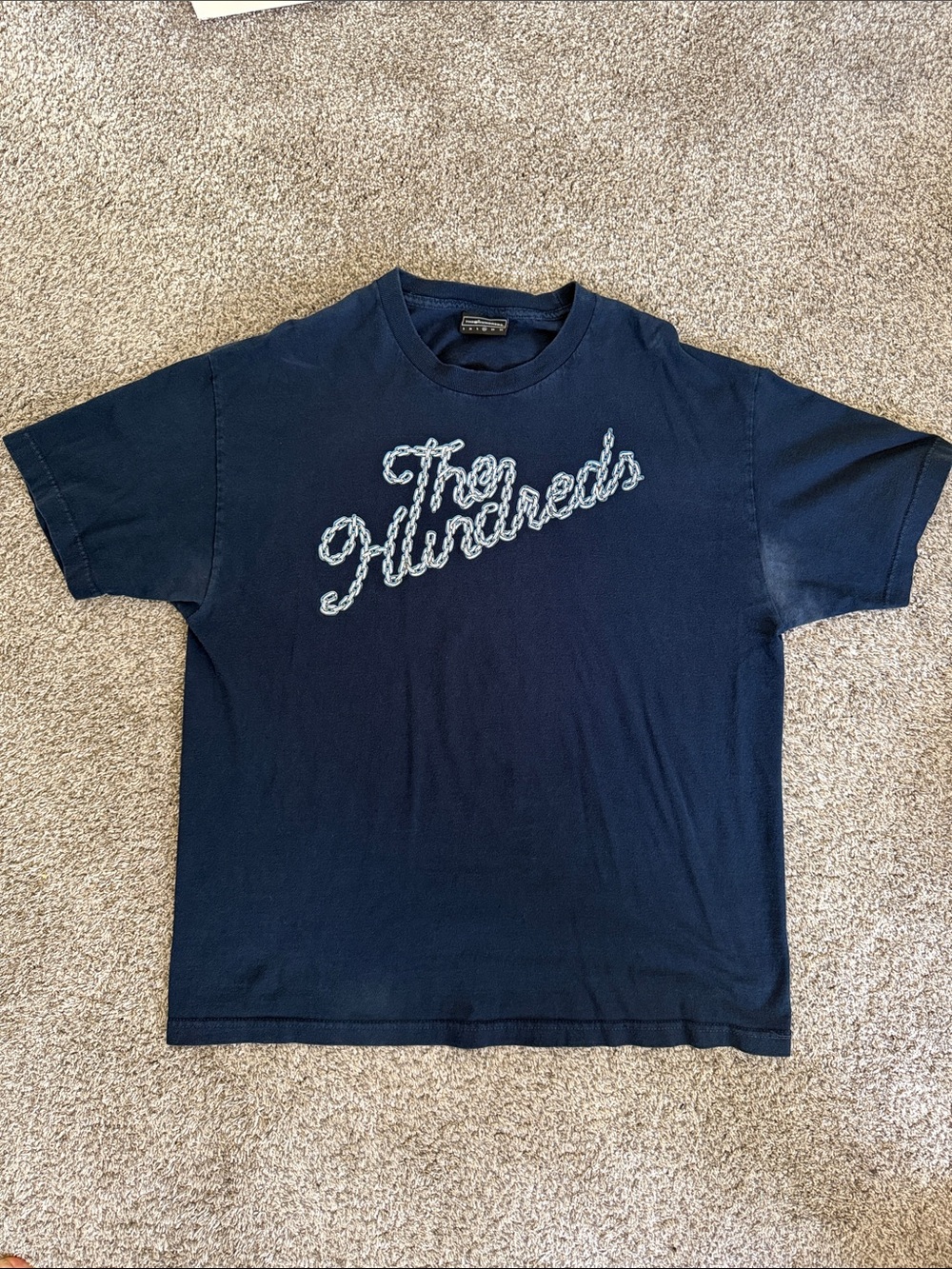 The Hundreds Navy Rope Script Tee
